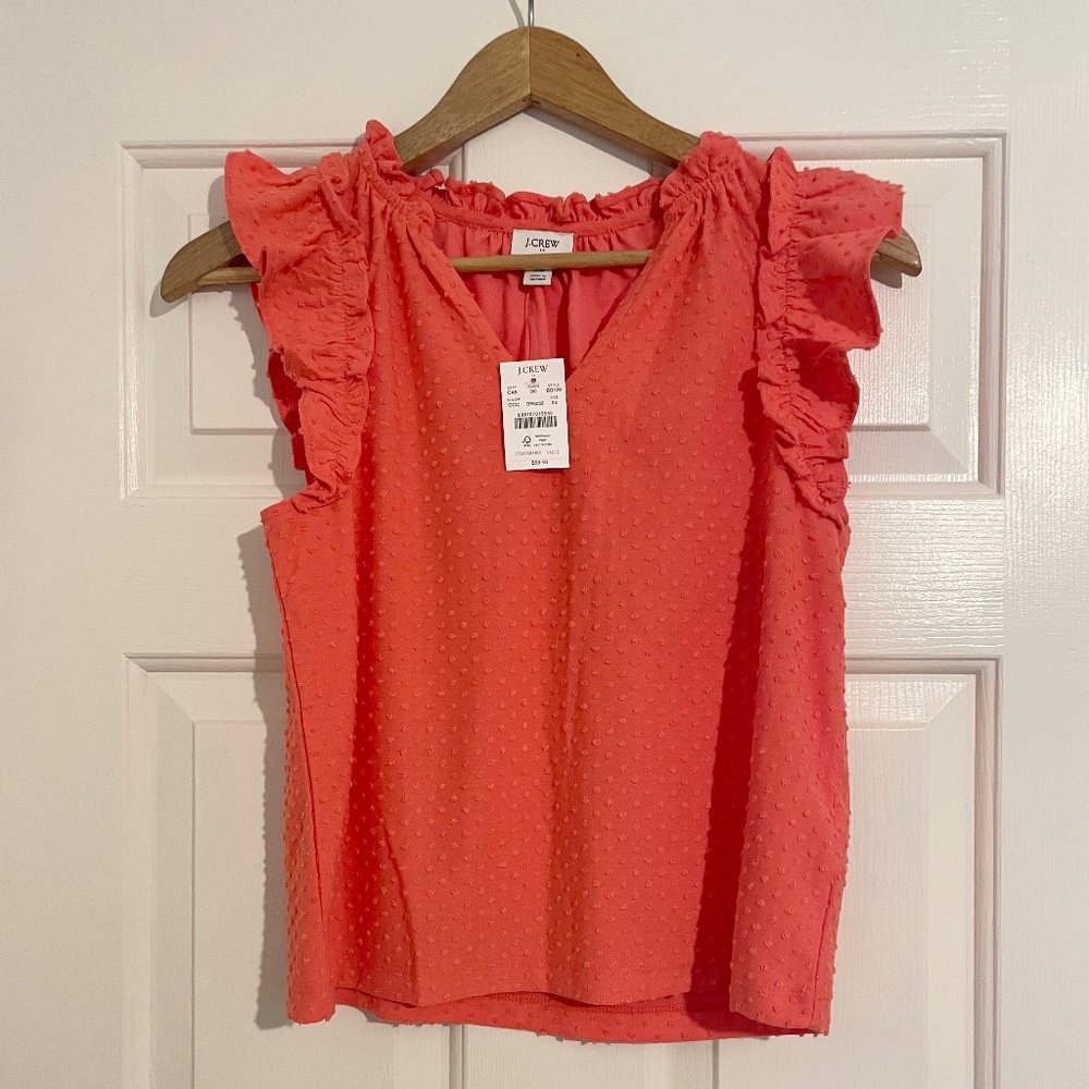 JCREW  Womens ruffle top